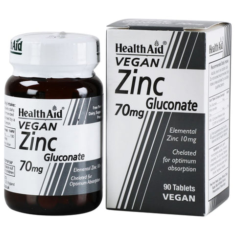 Buy Health Aid Zinc Gluconate Tablet 70 Mg 90 PC Online - Kulud Pharmacy