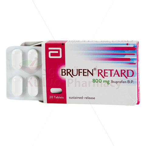 Buy Brufen Retard Prolonged-Release Tablet 800 Mg 20 PC Online - Kulud Pharmacy