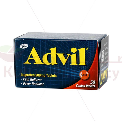 Buy Advil Tablet 200 Mg 50 PC Online - Kulud Pharmacy