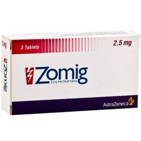 Buy Zomig Tablet 2.5 Mg 3 PC Online - Kulud Pharmacy