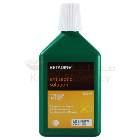 Buy Betadine Antiseptic Solution 500 ML Online - Kulud Pharmacy