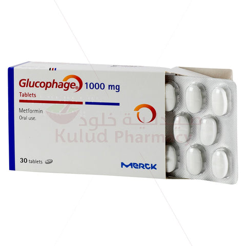 Buy Glucophage Tablet 1000 Mg 30 PC Online - Kulud Pharmacy