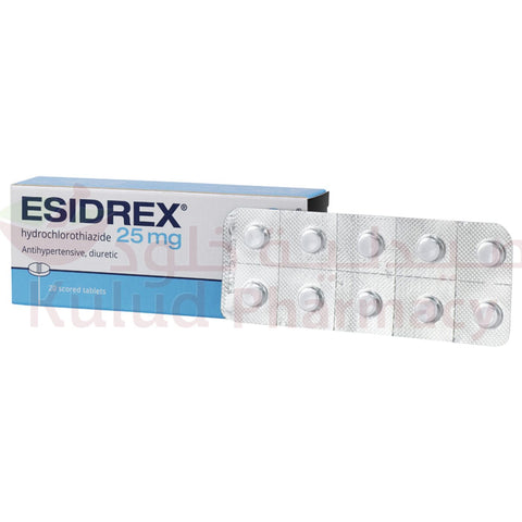 Buy Esidrex Tablet 25 Mg 20 Tab Online - Kulud Pharmacy