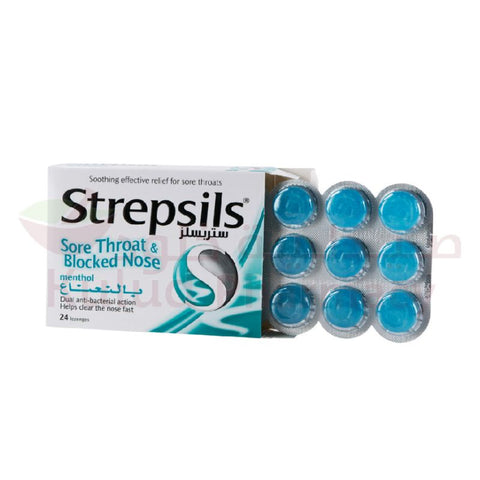 Buy Strepsils Menthol Lozenges 16 PC Online - Kulud Pharmacy
