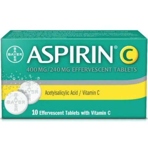 Buy Aspirin C Effervescent Tablet 10 PC Online - Kulud Pharmacy