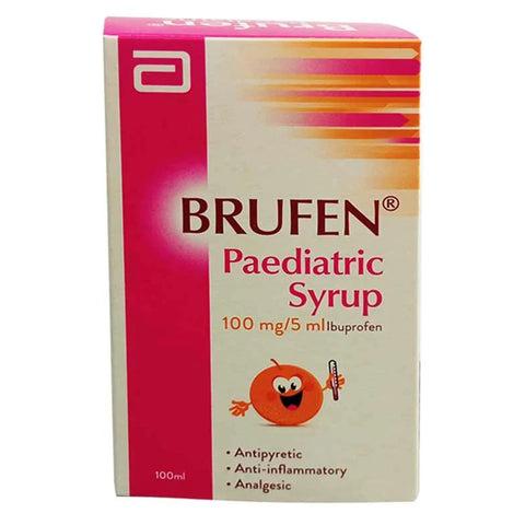 Buy Brufen Syrup 100 Mg 100 ML Online - Kulud Pharmacy