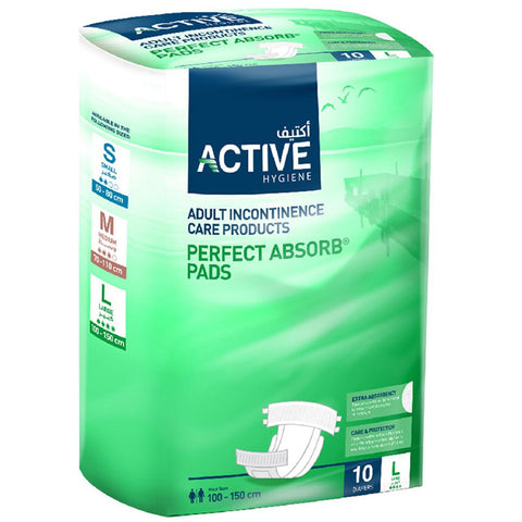 Buy Active Large Adult Diaper 10 PC Online - Kulud Pharmacy