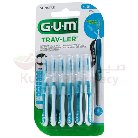 Buy Butler Gum Traveler Interdental Brush 6 PC Online - Kulud Pharmacy