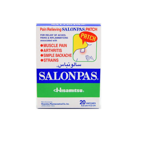 Buy Salonpas Patch 20 PC Online - Kulud Pharmacy