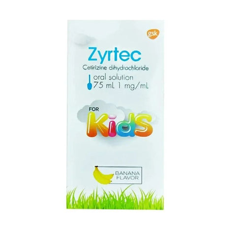 Buy Zyrtec Syrup 0.1 % 75 ML Online - Kulud Pharmacy