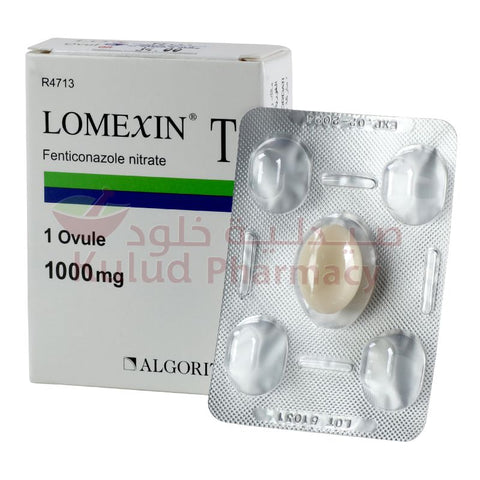 Buy Lomexin Vaginal Suppository 1000 Mg 1 PC Online - Kulud Pharmacy