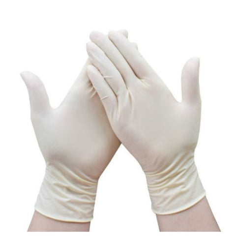 Buy Latex With Powder(Medium) Gloves 100 PC Online - Kulud Pharmacy