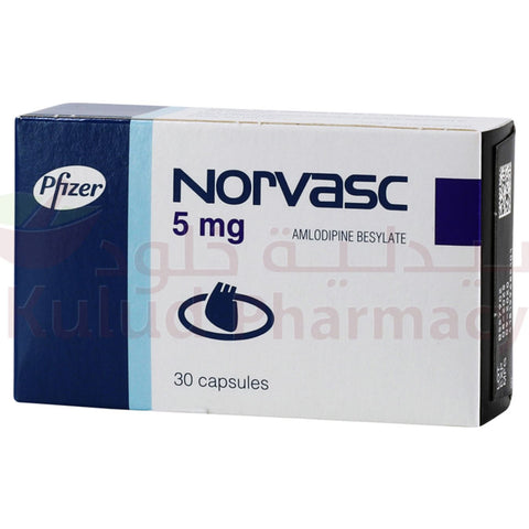 Buy Norvasc Capsule 5 Mg 30 CAP Online - Kulud Pharmacy