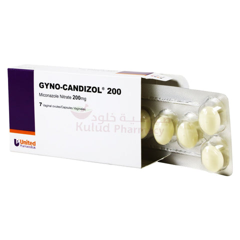 Buy Gyno Candizol Vaginal Suppository 200 Mg 7 PC Online - Kulud Pharmacy