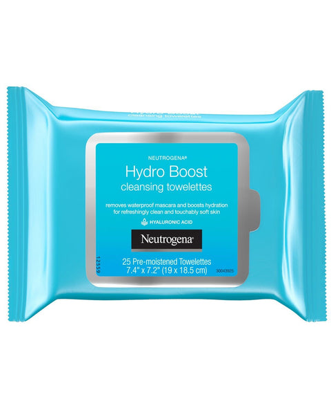 Buy Neutrogena Hydro Boost Facial Make Up Removal Wipes 25 PC Online - Kulud Pharmacy