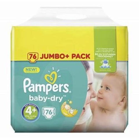 Buy Pampers S4+ Baby Diaper 76 PC Online - Kulud Pharmacy