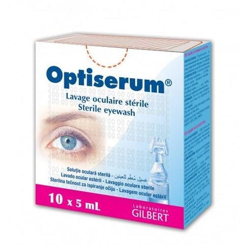 Buy Optiserum Sterile Eyewash Ampoule 10 VL Online - Kulud Pharmacy