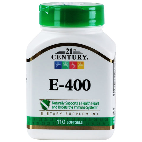 Buy 21St Century Vitamin E Soft Gelattin Capsule 400I.U 110 PC Online - Kulud Pharmacy