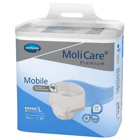 Buy Molicare Mobile Large 3 Adult Diaper 14 PC Online - Kulud Pharmacy
