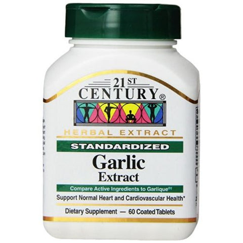 Buy 21St Century Garlic Extract Gastro-Resistant Tablet 400 Mg 60 PC Online - Kulud Pharmacy