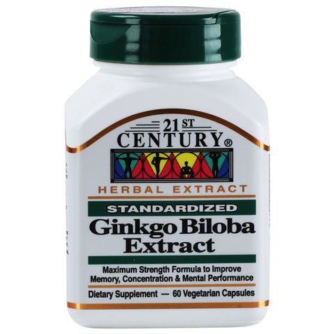 Buy 21St Century Ginkgo Biloba Extract Capsule 60 PC Online - Kulud Pharmacy