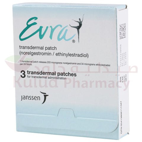 Buy Evra Transdermal Patch 3 PC Online - Kulud Pharmacy