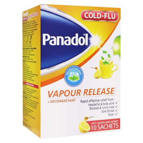 Buy Panadol Cold+Flu Vapour Release Sachets 10 PC Online - Kulud Pharmacy