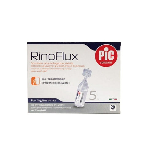 Buy Pic Rinoflux Saline Nebuliser Liquid 5 Ml 20 PC Online - Kulud Pharmacy
