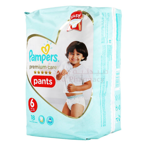 Buy Pampers Premium Care Pants S 6 Baby Diaper 18 PC Online - Kulud Pharmacy