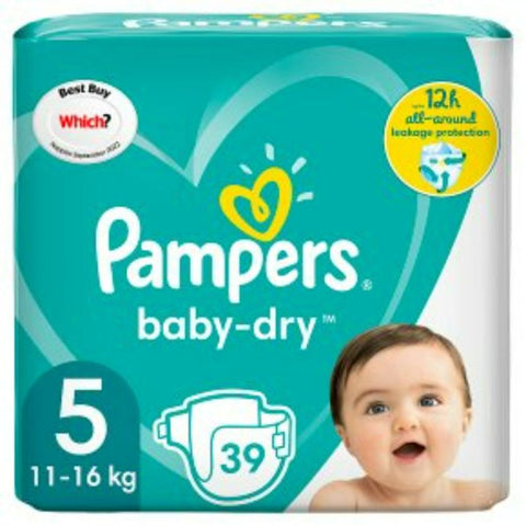 Buy Pampers S5 Baby Diaper 39 PC Online - Kulud Pharmacy