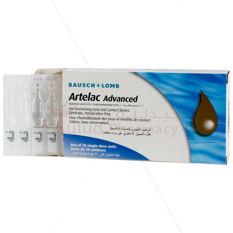 Buy Artelac Advanced Eye Drops 0.2 % 30 VL Online - Kulud Pharmacy