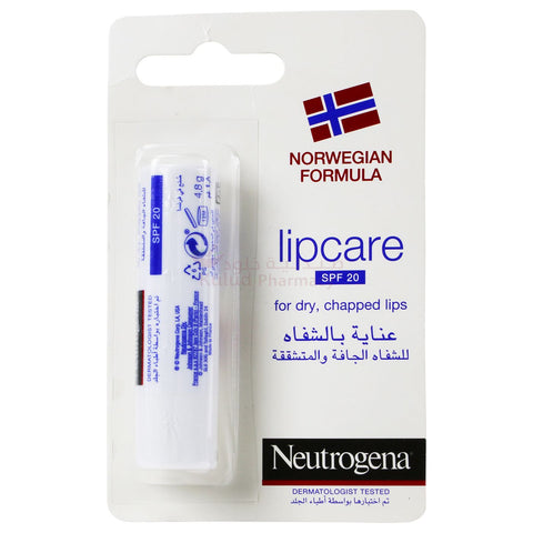 Buy Neutrogena Lipcare Moisture Spf20 Lip Stick 4.8 GM Online - Kulud Pharmacy