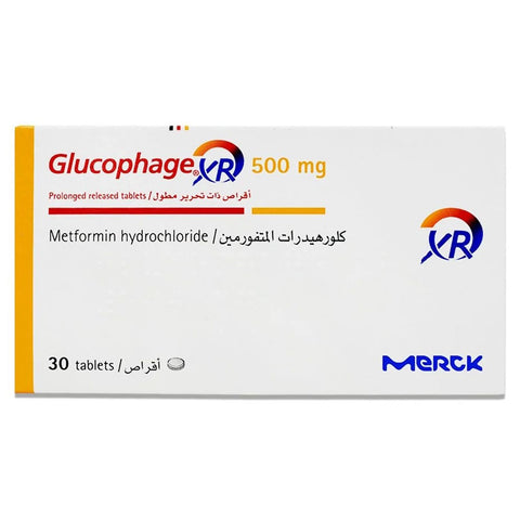 Buy Glucophage Prolonged-Release Tablet 500Mg 30 PC Online - Kulud Pharmacy