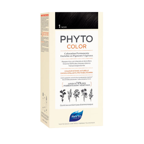 Buy Phytocolor 01 Black Hair Color 1 BX Online - Kulud Pharmacy