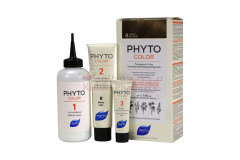 Buy Phytocolor 08 Light Blond Hair Color 1 PC Online - Kulud Pharmacy