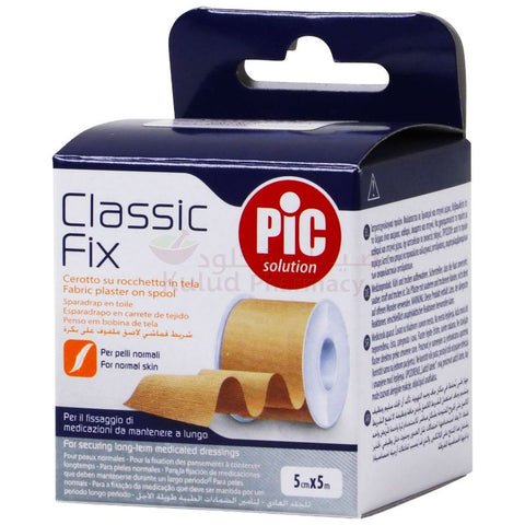 Buy Pic Fabric Spool Plaster Classic Fix 5Cmx5M Tape 1 PC Online - Kulud Pharmacy