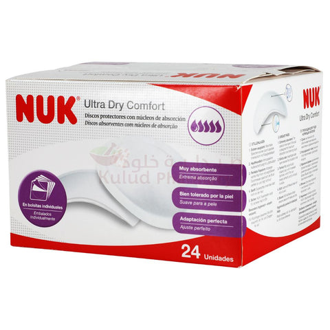 Buy Nuk Breast Ultra Dry Comfort Pad 24 PC Online - Kulud Pharmacy