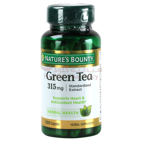 Buy Natures Bounty Green Tea Extract Hard Capsule 315 Mg 100 PC Online - Kulud Pharmacy