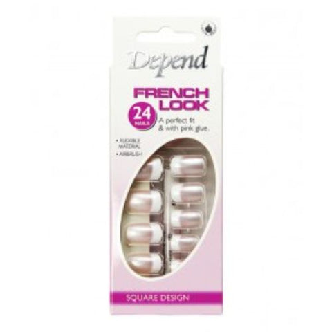 Buy Depend Glamour Look Luxury Design Artificial Nail 24 PC Online - Kulud Pharmacy