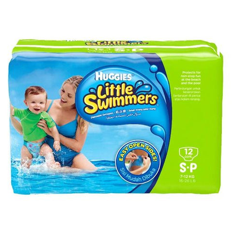 Buy Huggies Little Swimmer Small Baby Diaper 12 PC Online - Kulud Pharmacy