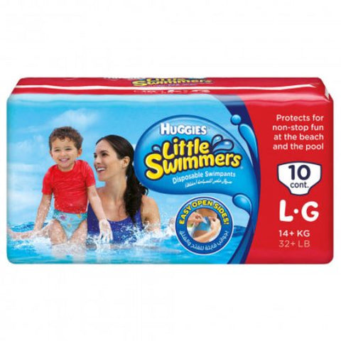Buy Huggies Little Swimmers 14+Kg Baby Diaper 10 PC Online - Kulud Pharmacy