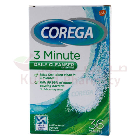 Buy Corega Full Dentures Dispersible Tablet 36 PC Online - Kulud Pharmacy
