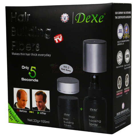 Buy Dexe Fiber Dark Brown Hair Color 100 ML Online - Kulud Pharmacy