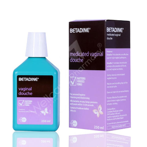 Buy Betadine Medicated Vaginal Solution 250 ML Online - Kulud Pharmacy