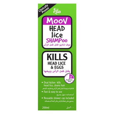 Buy Moov Head Lice Shampoo 200 ML Online - Kulud Pharmacy