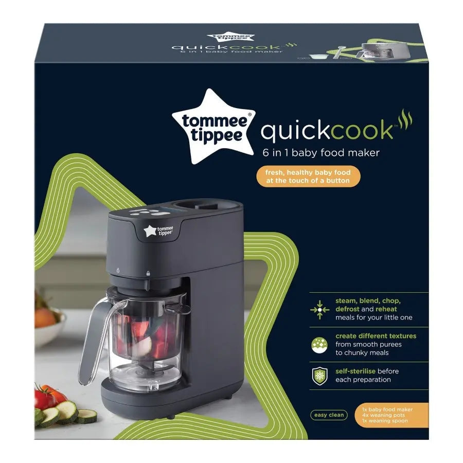 Tommee Tippee Quick Cook In Baby Food Maker (Black) Kulud