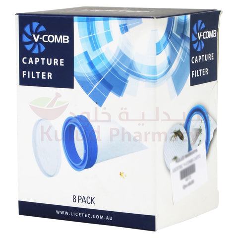 Buy Licetec V Comb Filters Spare 8 PC Online - Kulud Pharmacy
