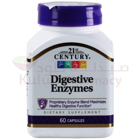 Buy 21St Century Digestive Enzymes Hard Capsule 60 PC Online - Kulud Pharmacy