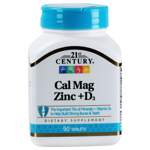Buy 21St Century Cal Mag Zinc+D Tablet 90 PC Online - Kulud Pharmacy