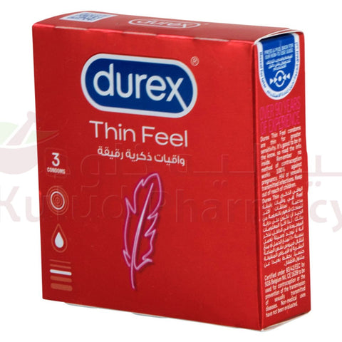 Buy Durex Feel Thin Condom 3 PC Online - Kulud Pharmacy